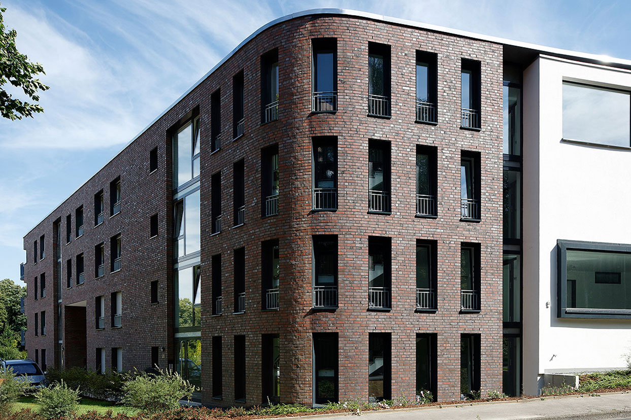 Жилой комплекс, Дортмунд, Германия, клинкерный кирпич Roben SHEFFIELD и NEWCASTLE Жилой комплекс, Дортмунд, Германия, клинкерный кирпич Roben SHEFFIELD и NEWCASTLE