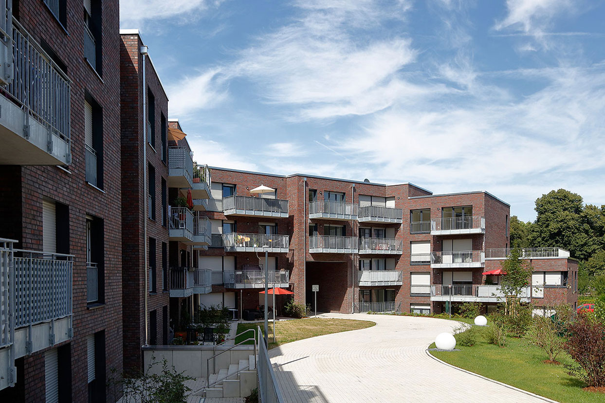 Жилой комплекс, Дортмунд, Германия, клинкерный кирпич Roben SHEFFIELD и NEWCASTLE Жилой комплекс, Дортмунд, Германия, клинкерный кирпич Roben SHEFFIELD и NEWCASTLE