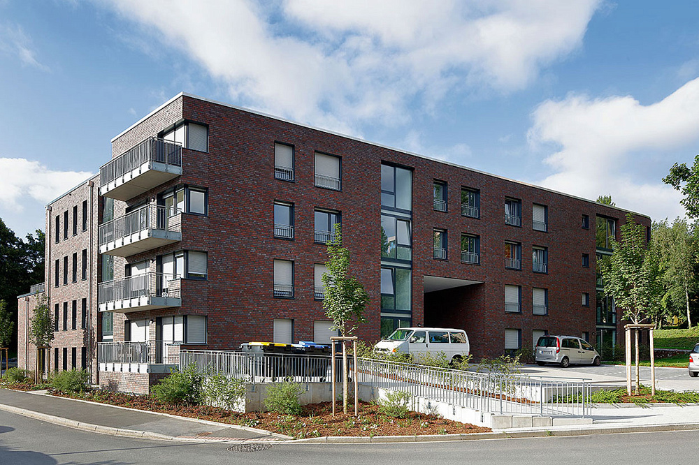 Жилой комплекс, Дортмунд, Германия, клинкерный кирпич Roben SHEFFIELD и NEWCASTLE Жилой комплекс, Дортмунд, Германия, клинкерный кирпич Roben SHEFFIELD и NEWCASTLE