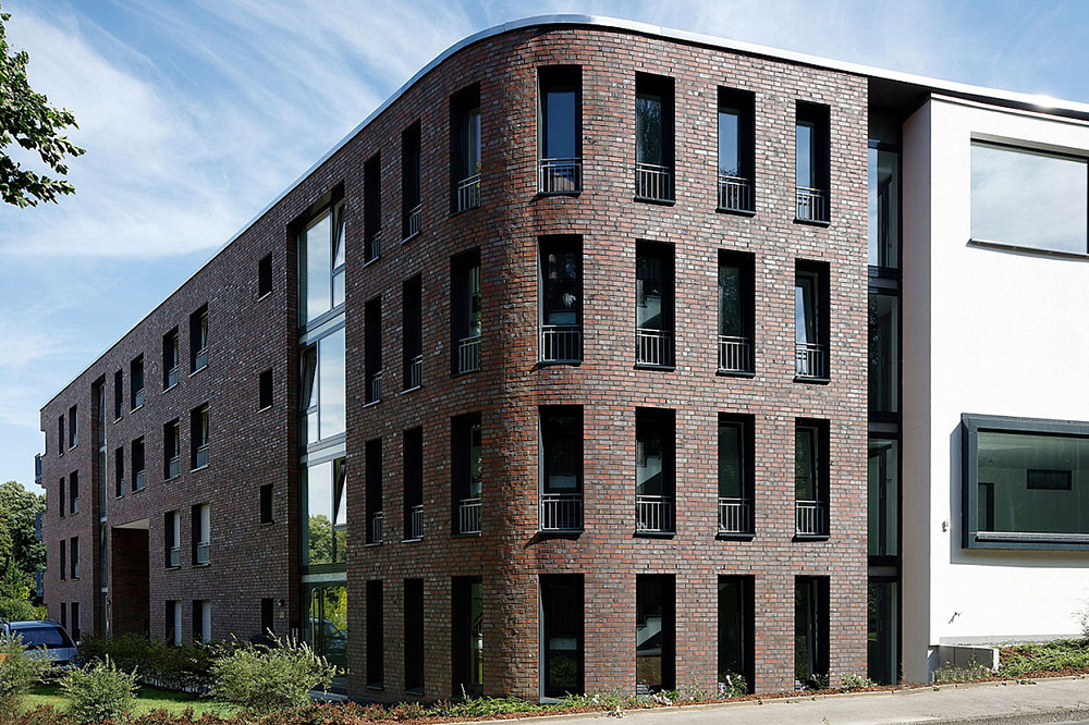 Жилой комплекс, Дортмунд, Германия, клинкерный кирпич Roben SHEFFIELD и NEWCASTLE Жилой комплекс, Дортмунд, Германия, клинкерный кирпич Roben SHEFFIELD и NEWCASTLE